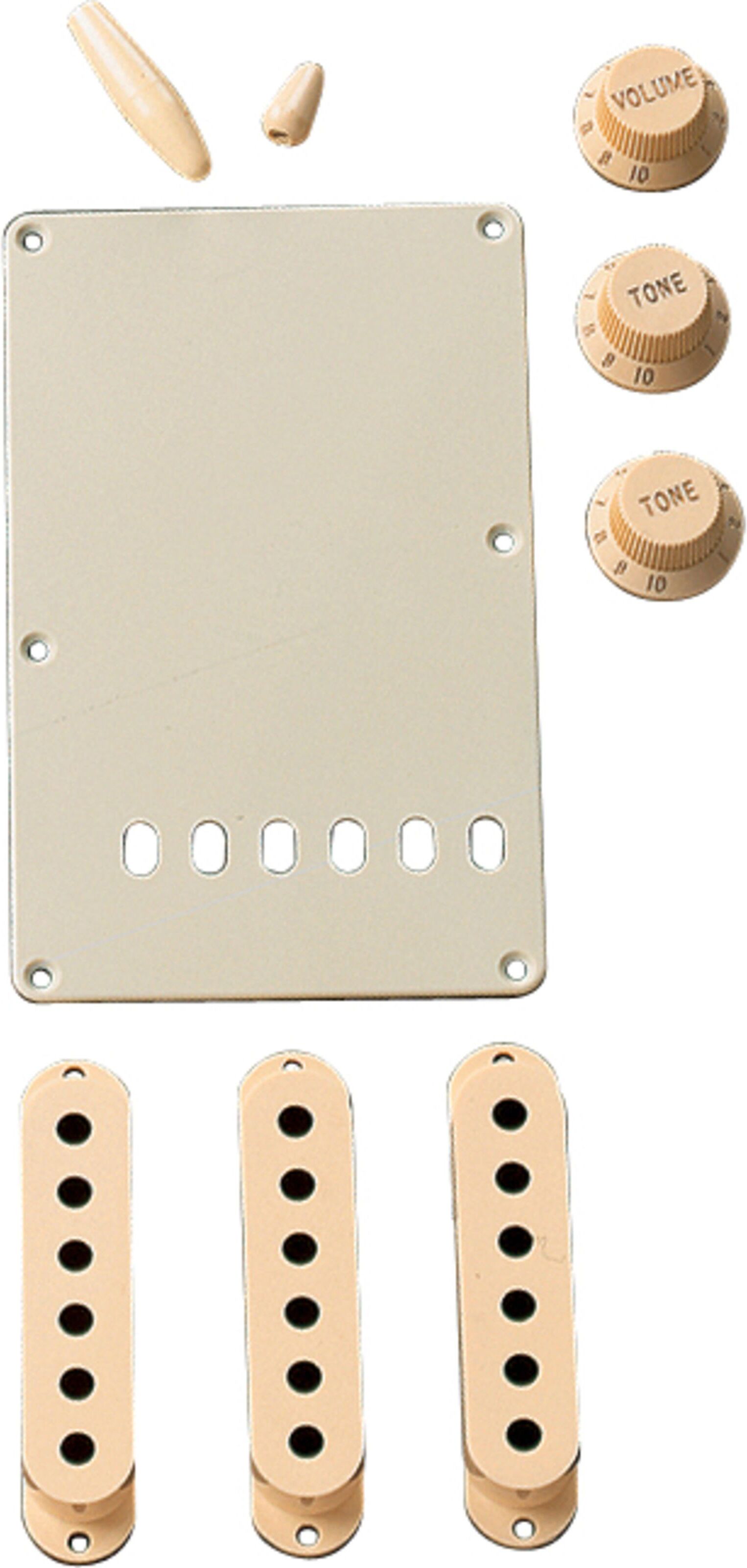 Fender Strat Accessory Kit Aged White - Gitarren Ersatzteil