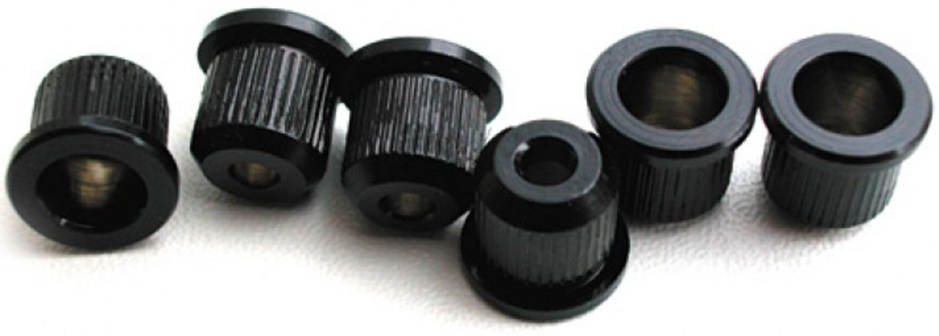 Göldo Saitenbuchsen 8mm 6er Set, Schwarz - Gitarren Ersatzteil