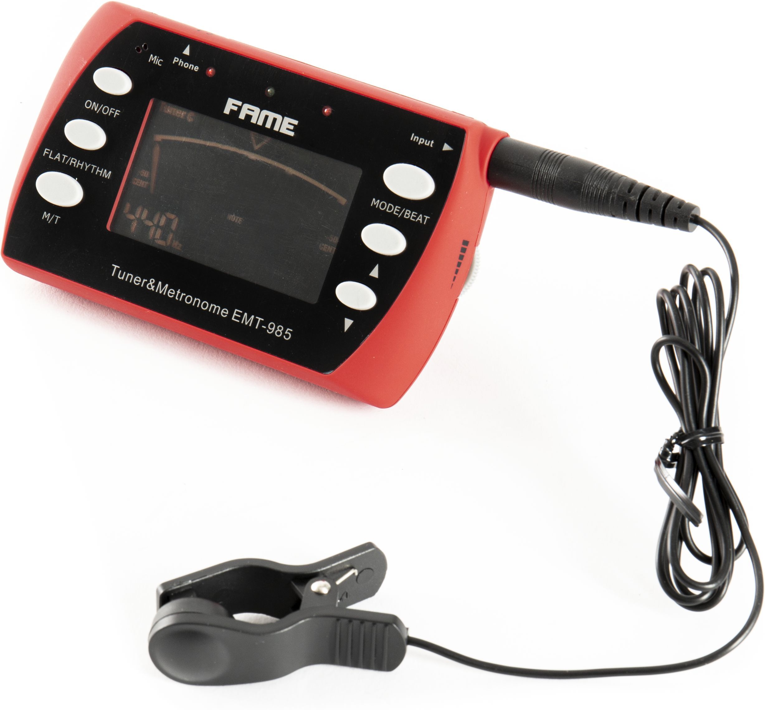 Fame EMT-985 Metronom/Tuner - Stimmgerät für Gitarren