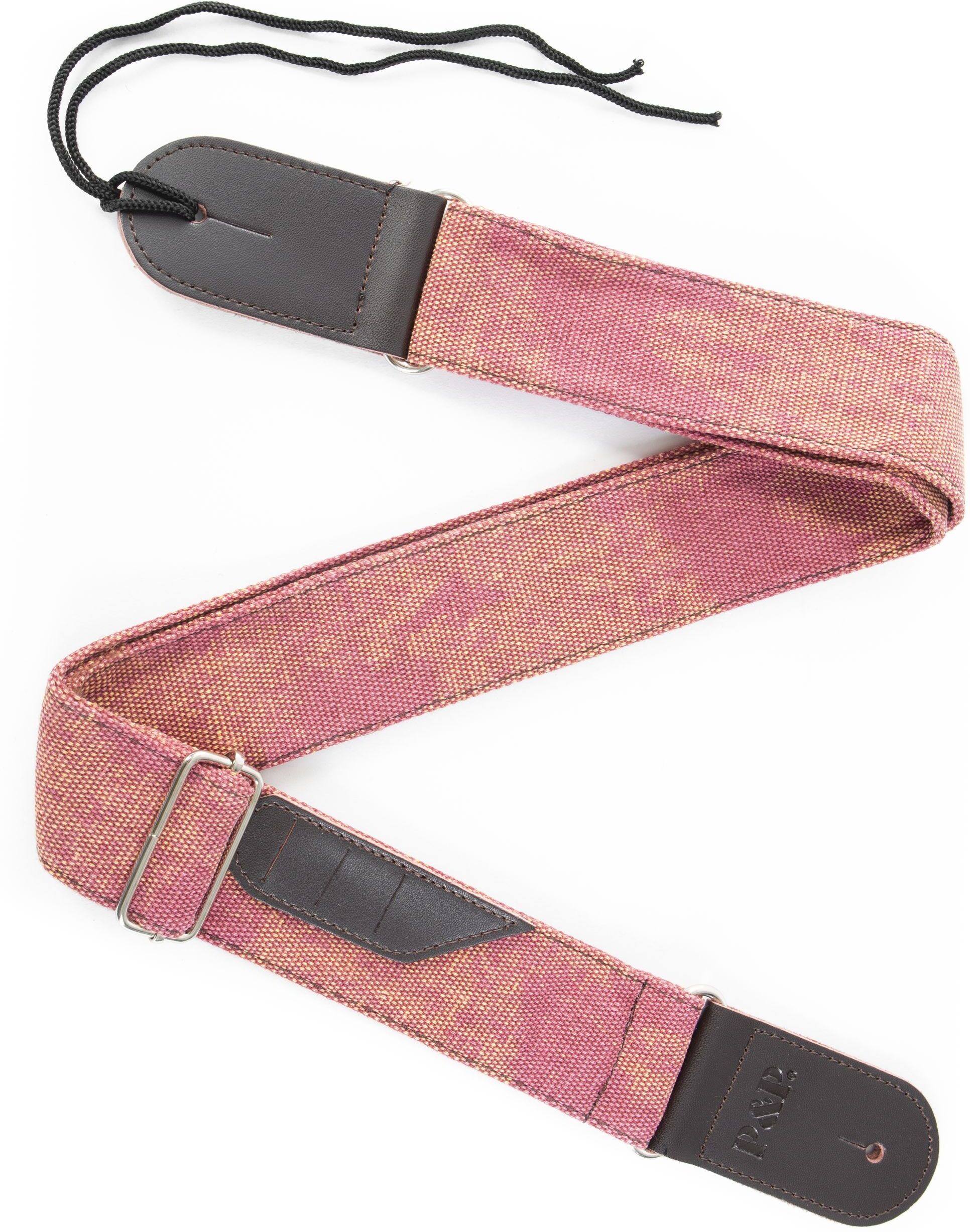 MUSIC STORE Guitar Strap PickPocket Red Canvas - Gitarrengurt