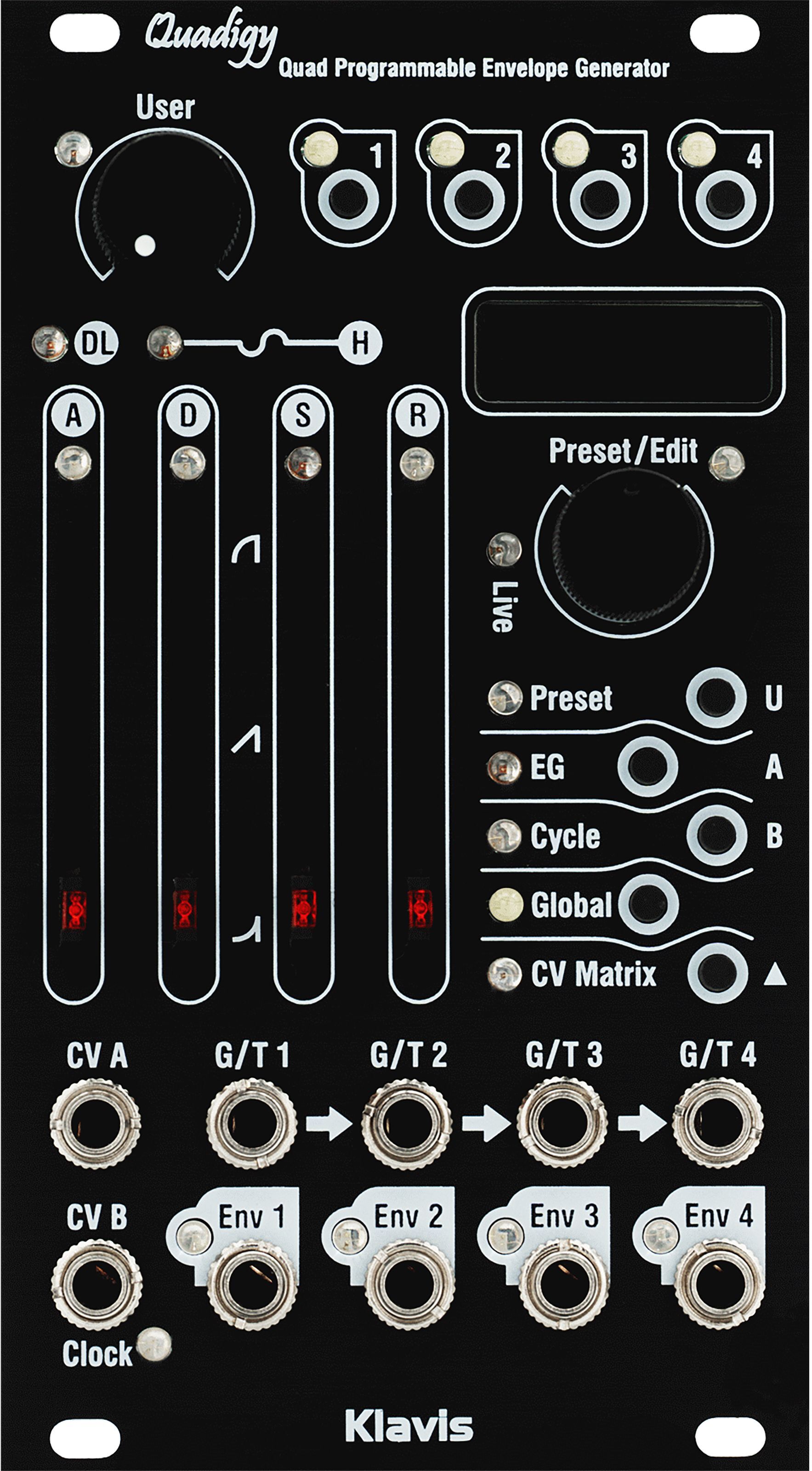 Klavis Quadigy Black - Envelope Modular Synthesizer