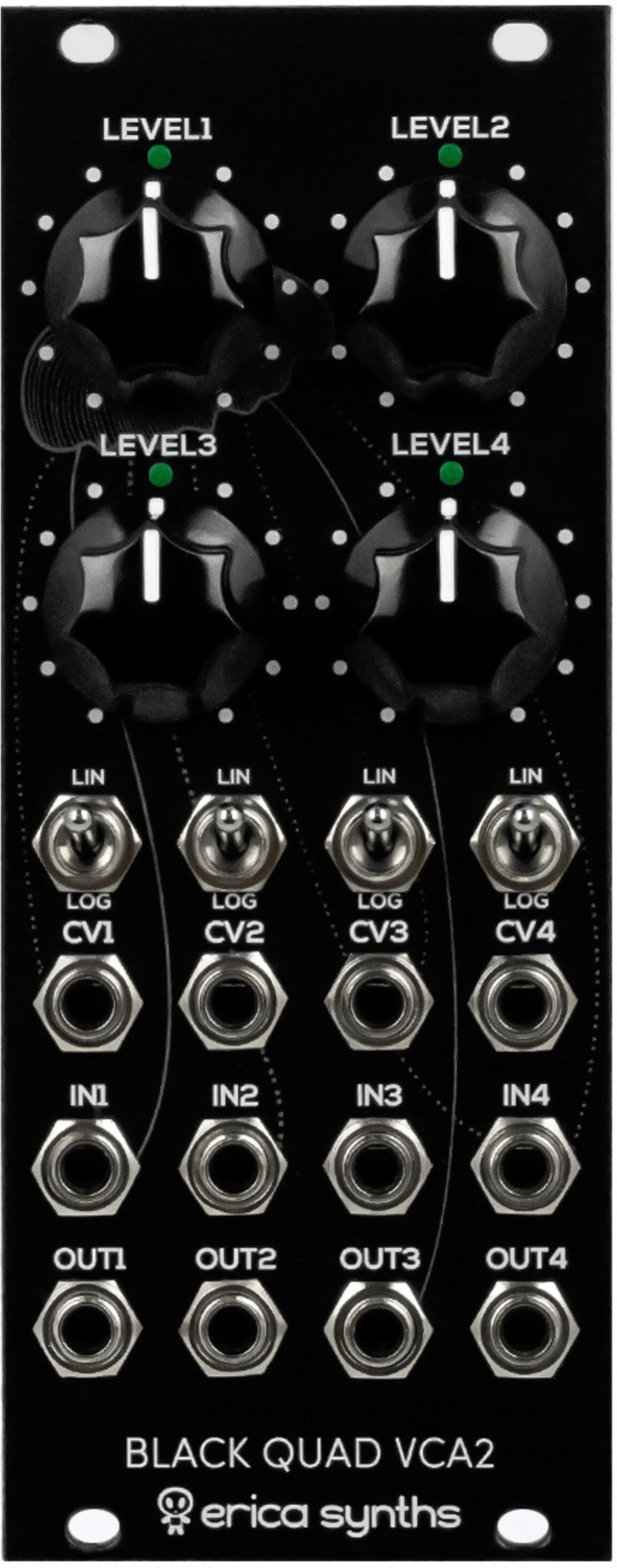 Erica Synths Black Quad VCA V2 - VCA Modular Synthesizer