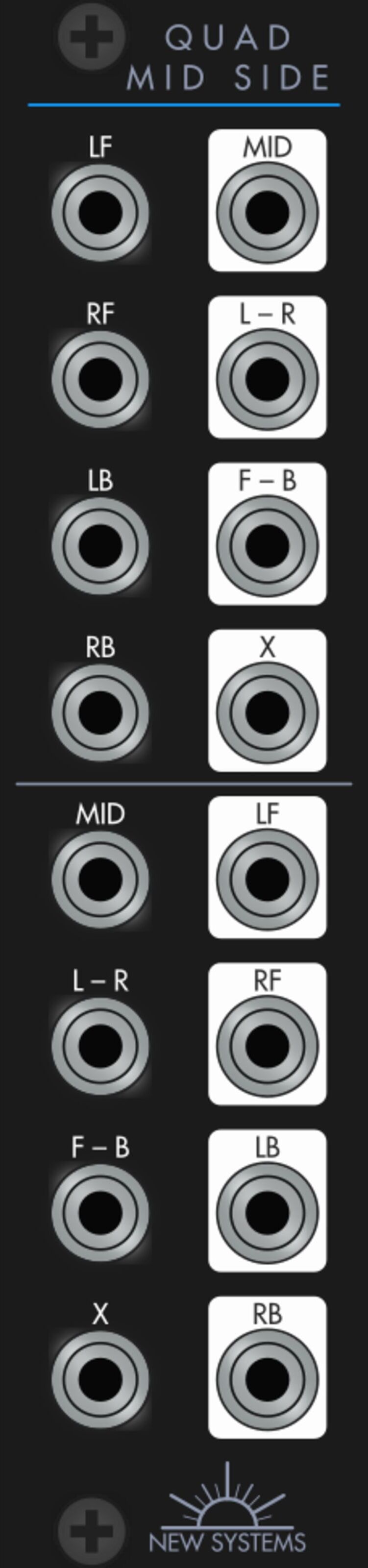 New System Instruments Quad Mid Side - Modular Synthesizer