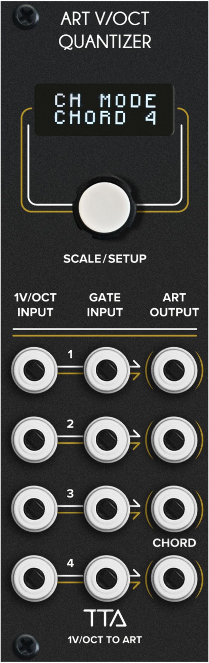 Tiptop Audio ART V/Oct Quantizer Quad ART Quantizer - Modular Synthesizer