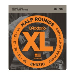 D'Addario EHR310 10-46 Half Rounds Stainless Steel Regular Light - E-Gitarrensaiten