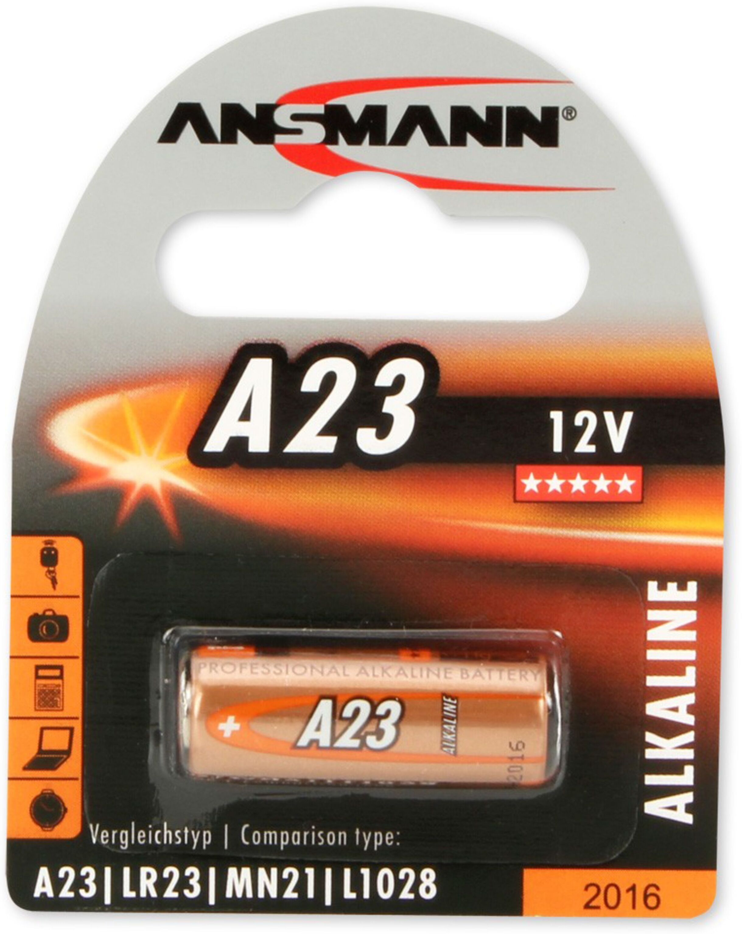 Ansmann A23 12 V Alkaline Batterie - Batterie