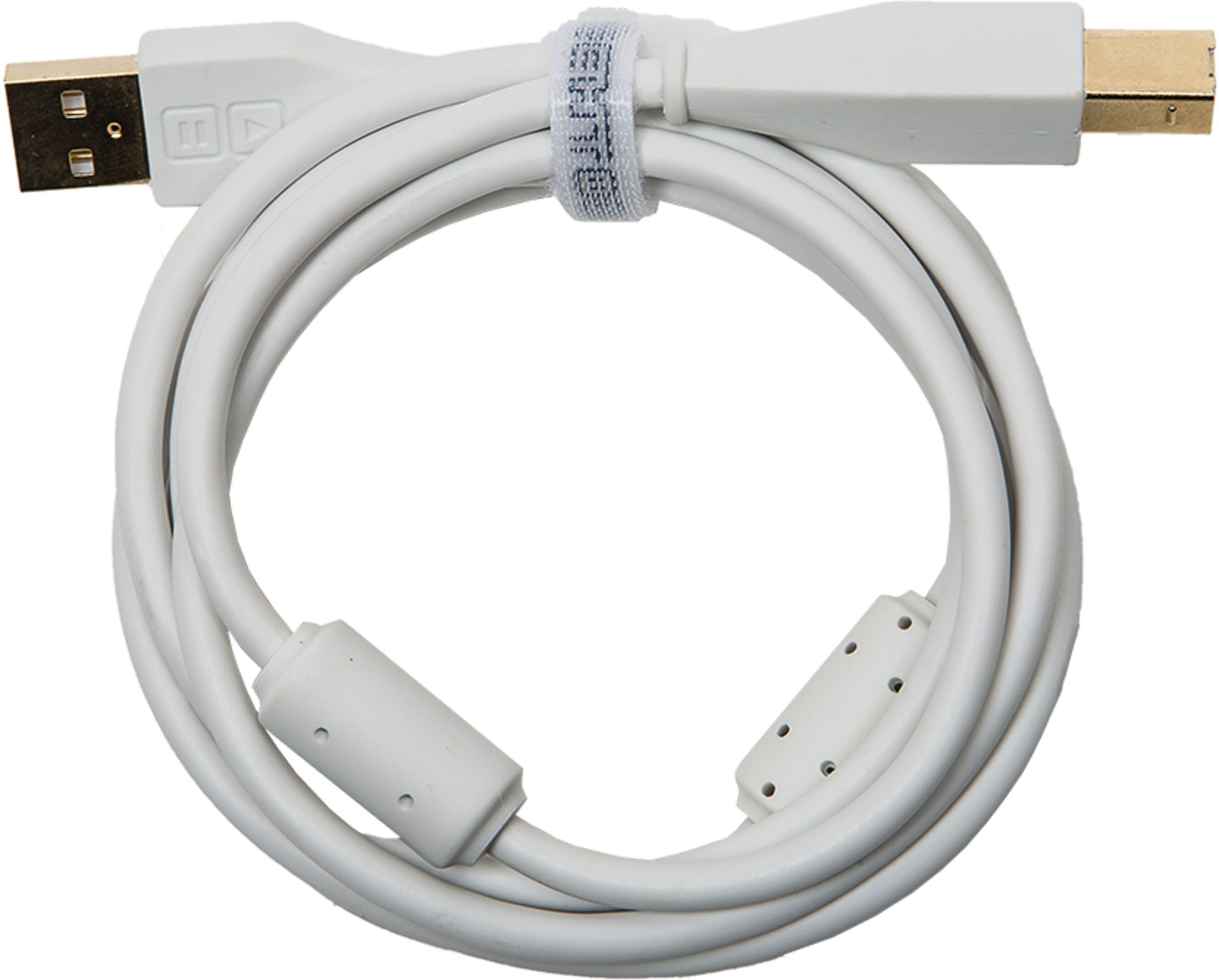 DJ TECHTOOLS DJTT USB Chroma Cable White 1,5m, gerader Stecker - Kabel für DJs