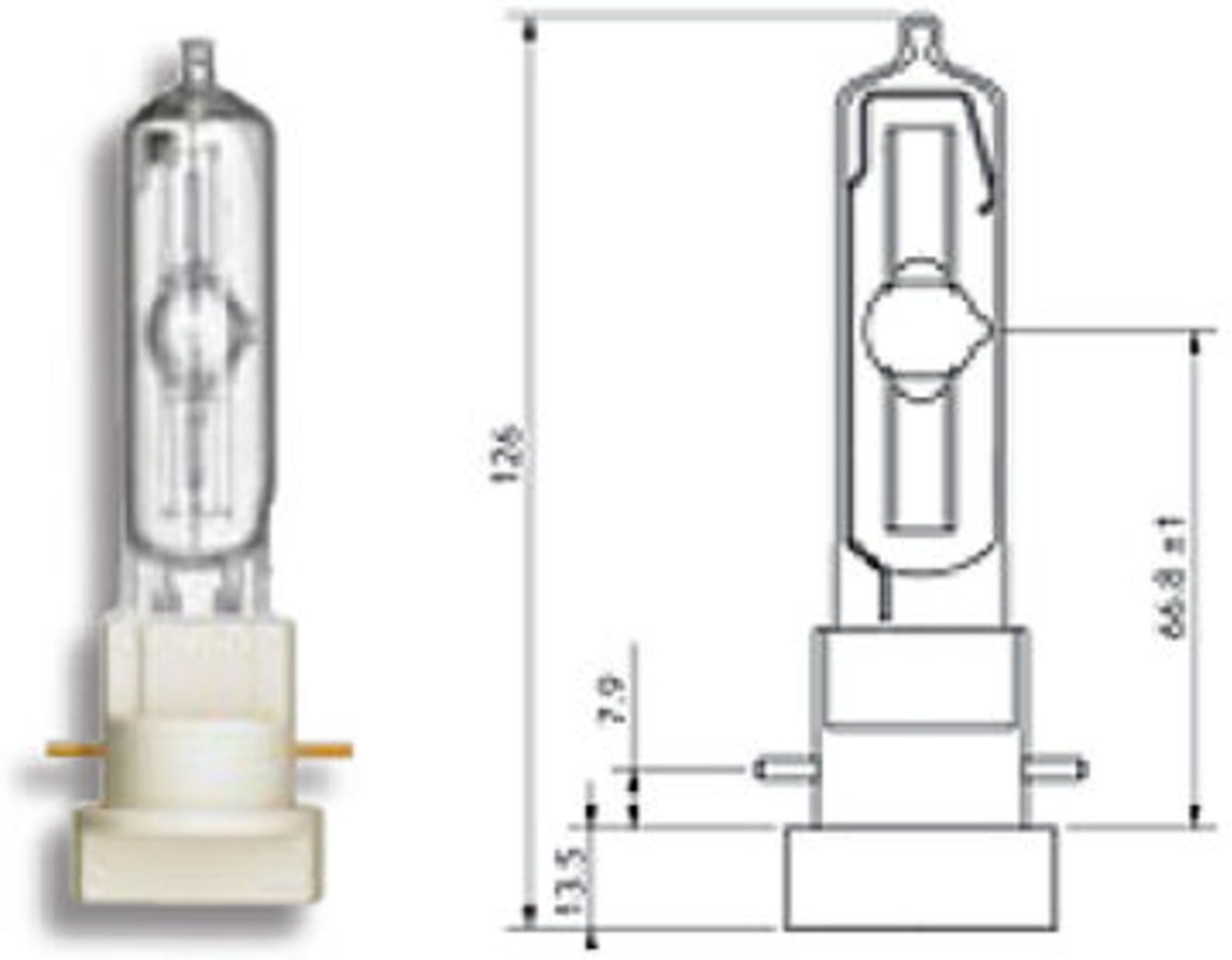 Philips MSR-300/2 Mini Fast Fit MSD Brenner Leuchtmittel Glühbirne