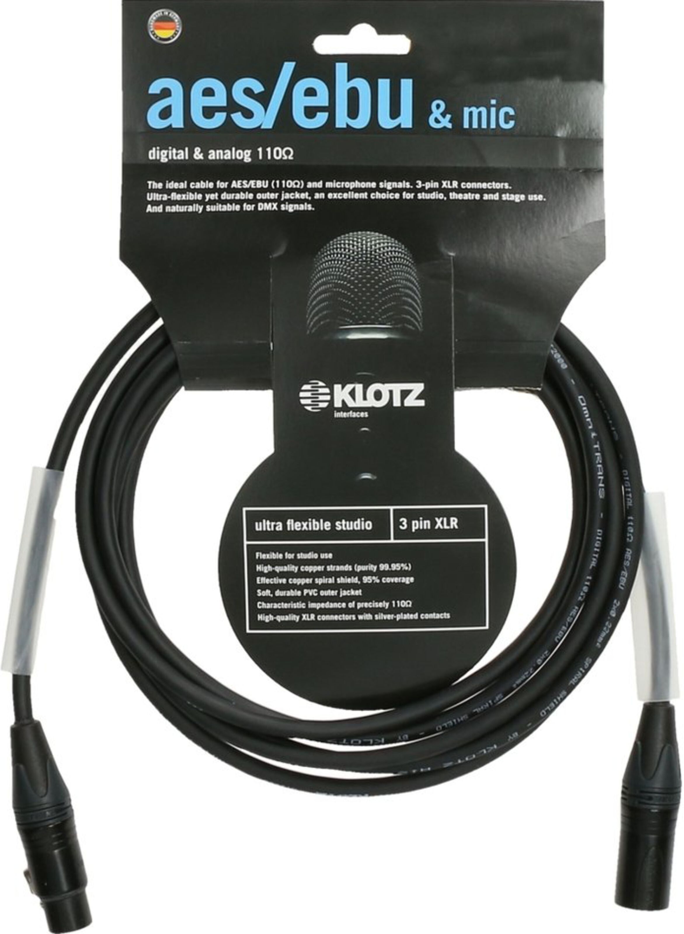 Klotz High End AES/EBU Kabel 3 m - Kabel