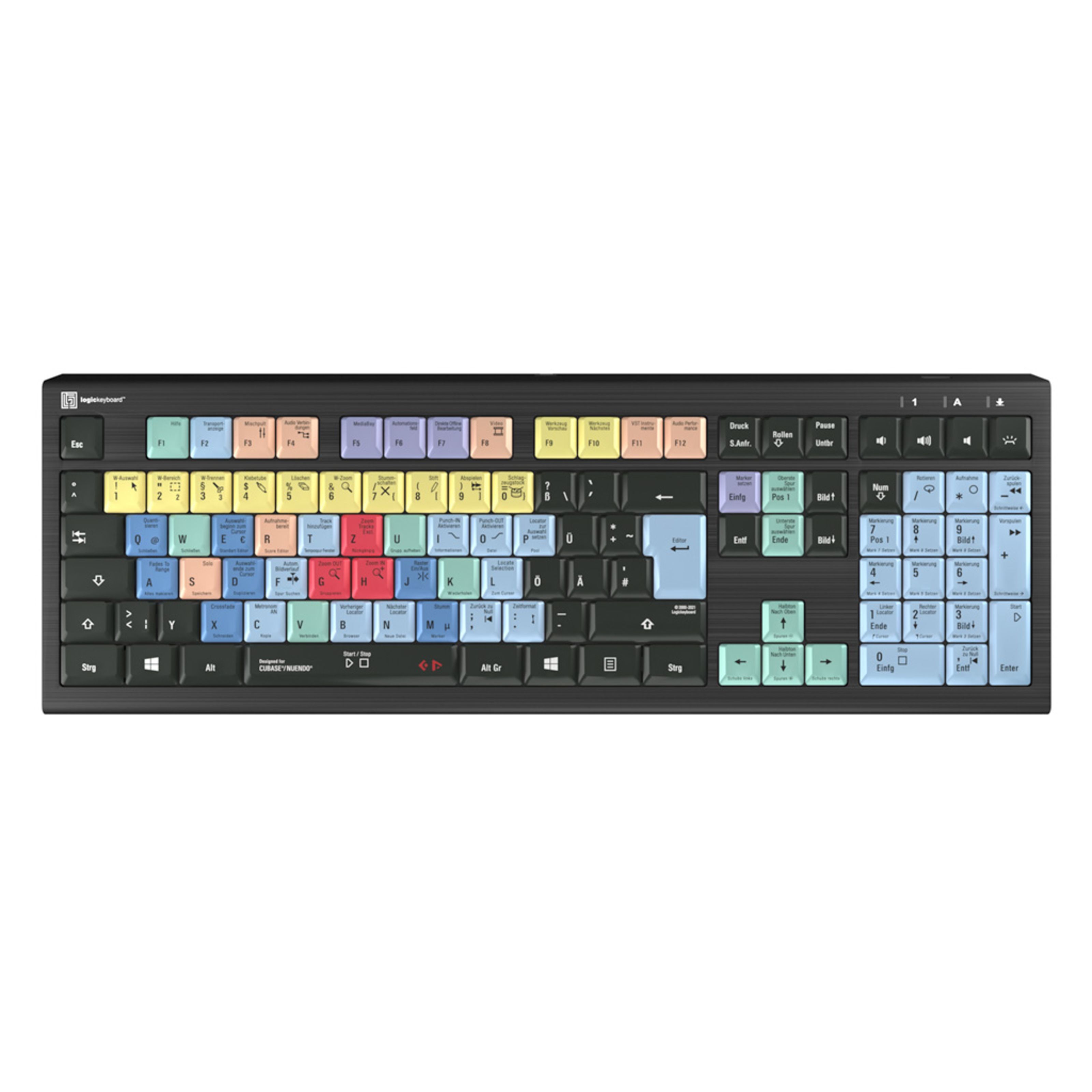 LogicKeyboard Cubase/Nuendo Astra 2 DE (PC) Cubase/Nuendo Tastatur deutsch - Apple Zubehör