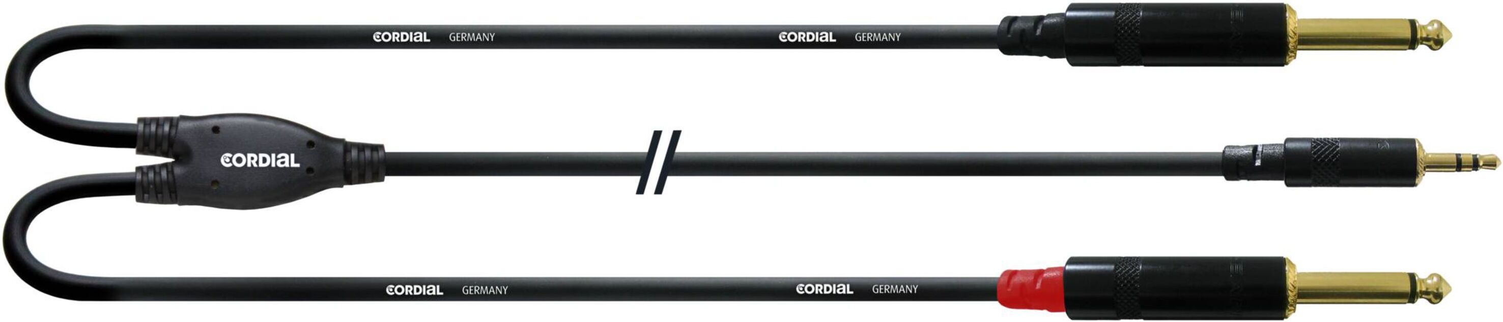 Cordial CFY 0.9 WPP Y-Audio-Kabel 0,9 m - Insertkabel