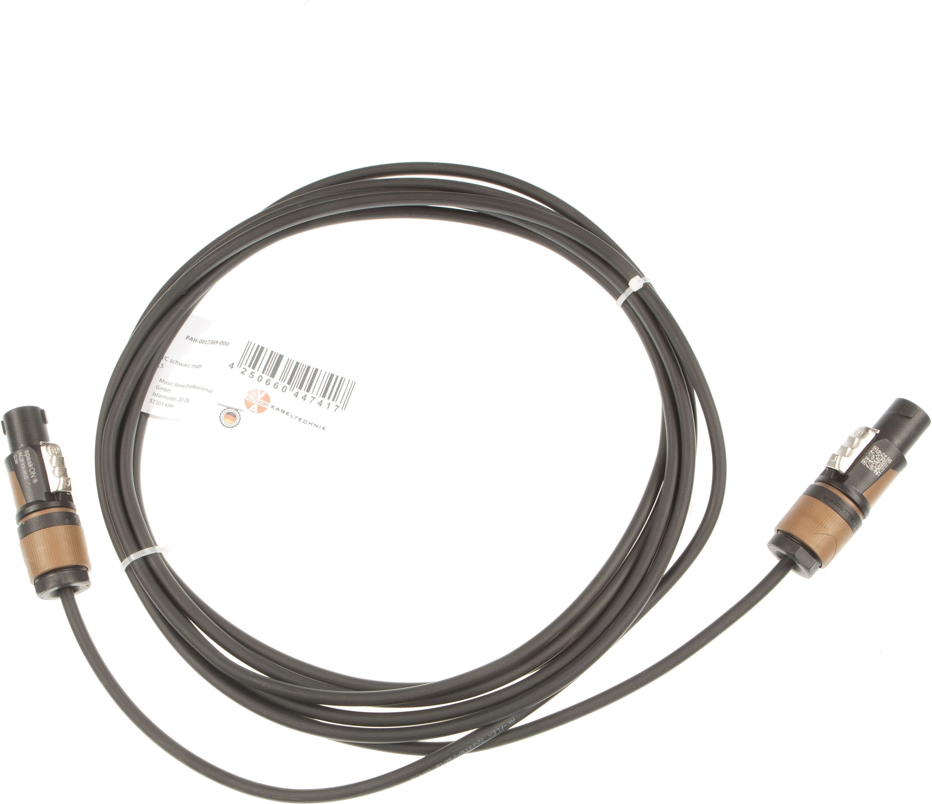 MUSIC STORE LS-Kabel 5m Speaker Twist PRO 2x 1,5mm² - Lautsprecherkabel