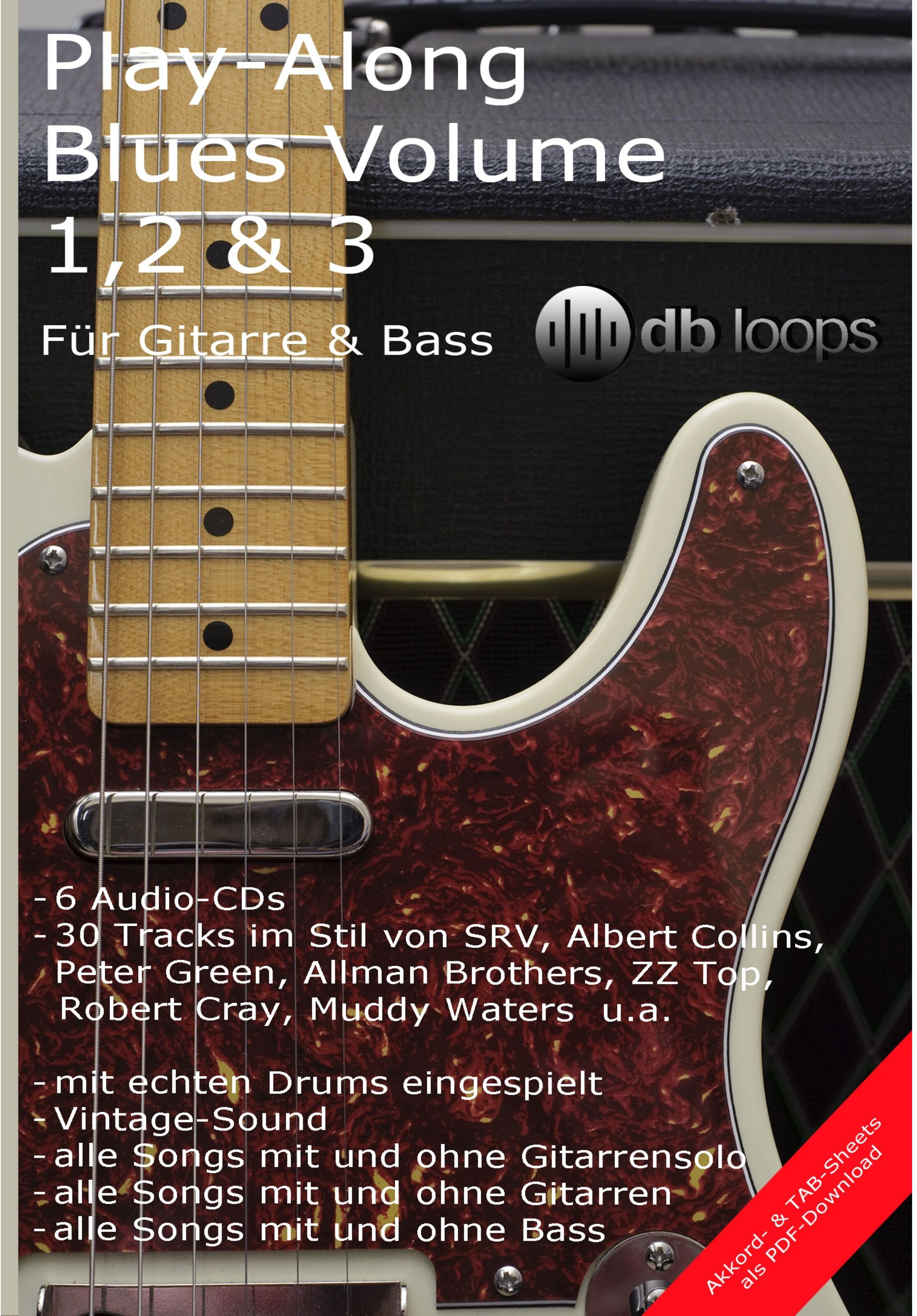 db loops Blues Triple Volume 1,2 & 3 Gitarre Playalong - DVD