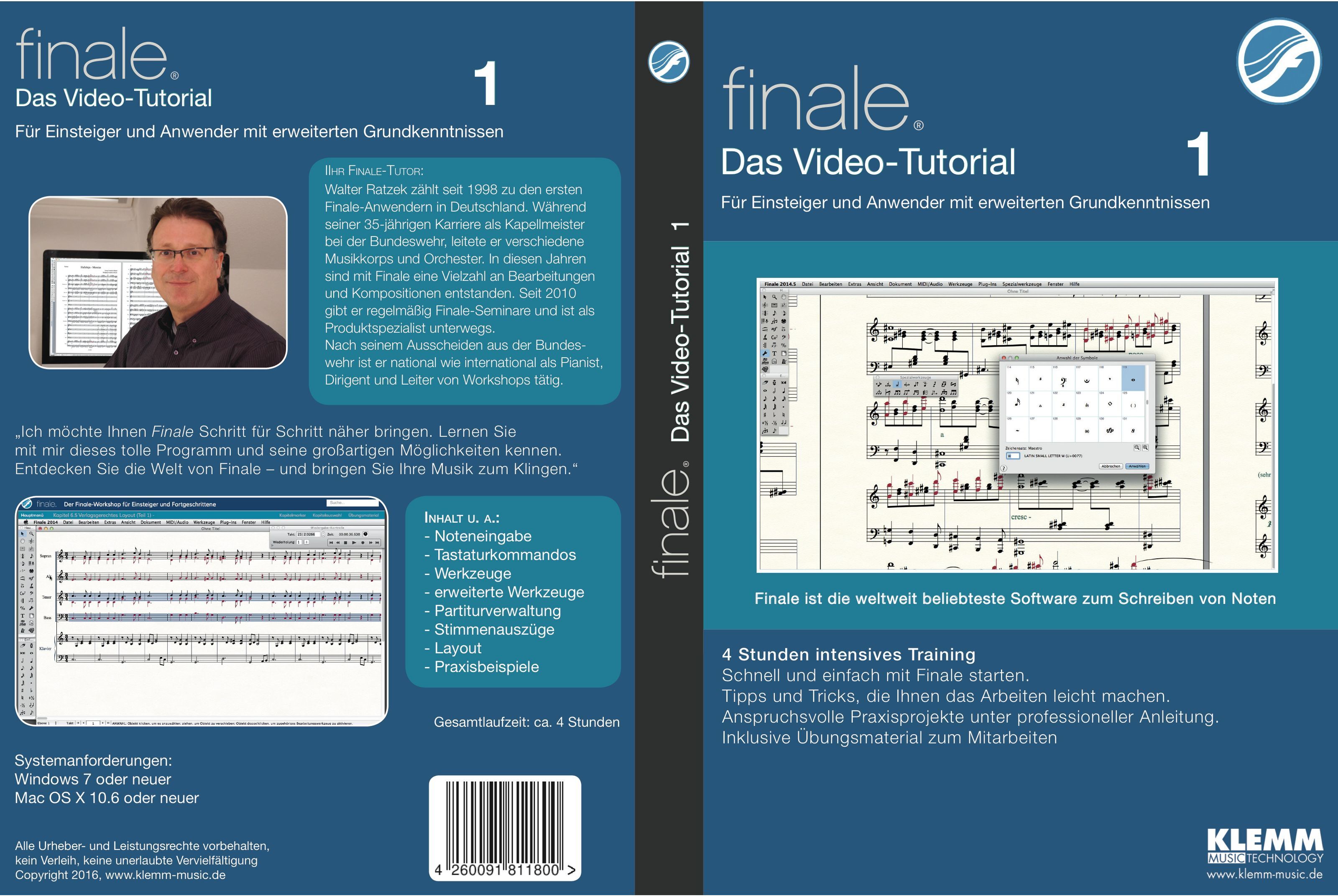 Klemm Musik Finale Video Tutorial 1 - Lernsoftware