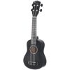 Sopran Ukulele Deluxe Sopran Ukulele Black Fame