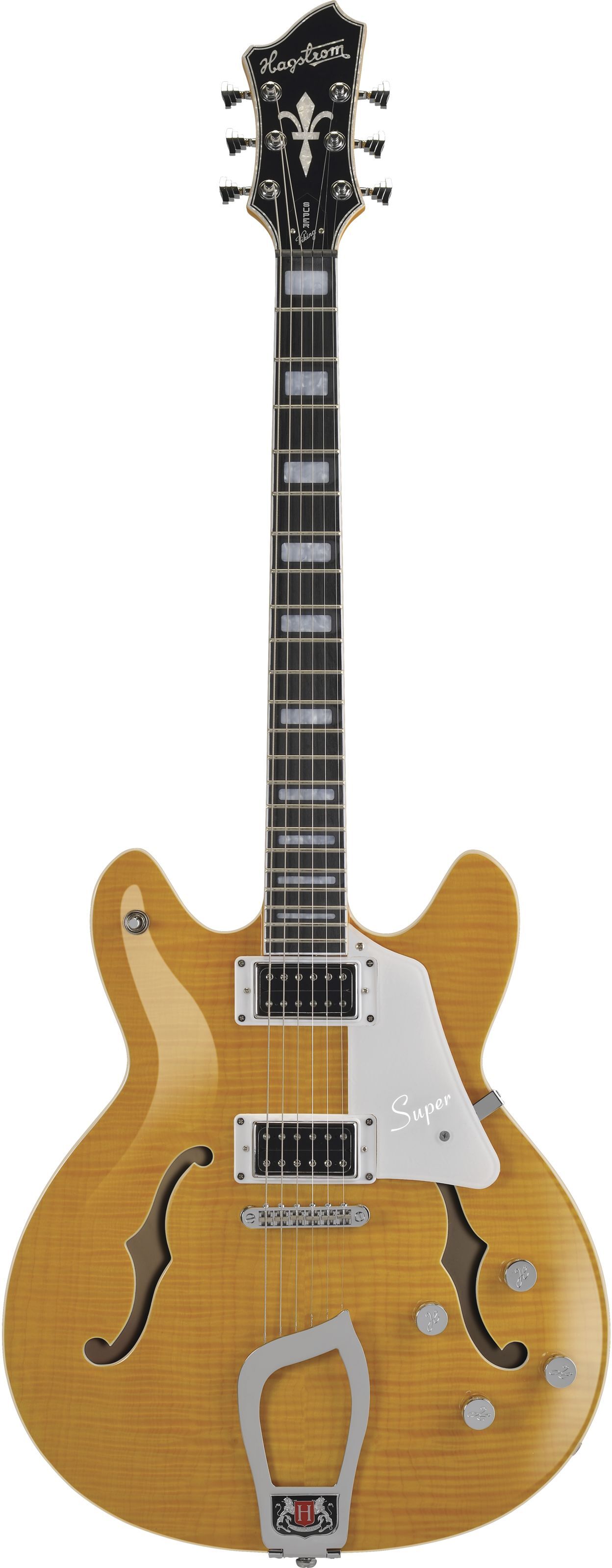 Hagstrom Super Viking Dandy Dandelion Flame - Halbakustik Gitarre