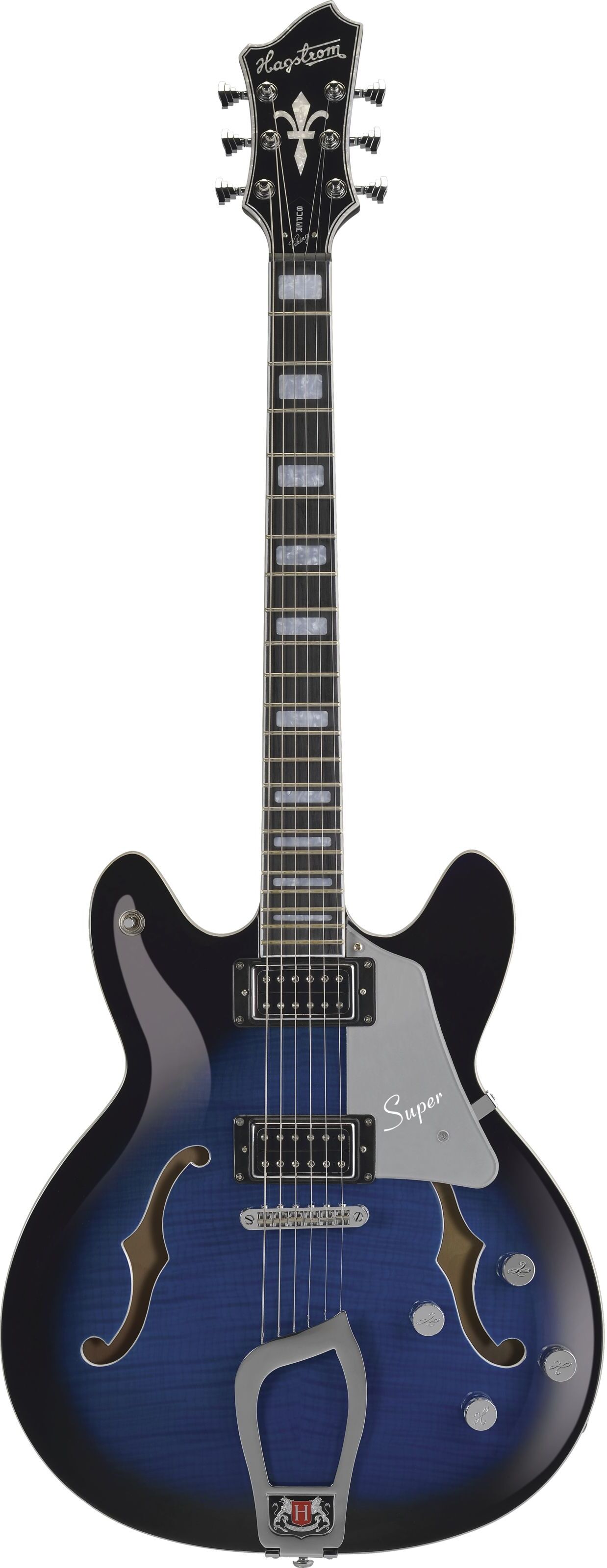 Hagstrom Super Viking Limited Dark Baltic Sea - Halbakustik Gitarre