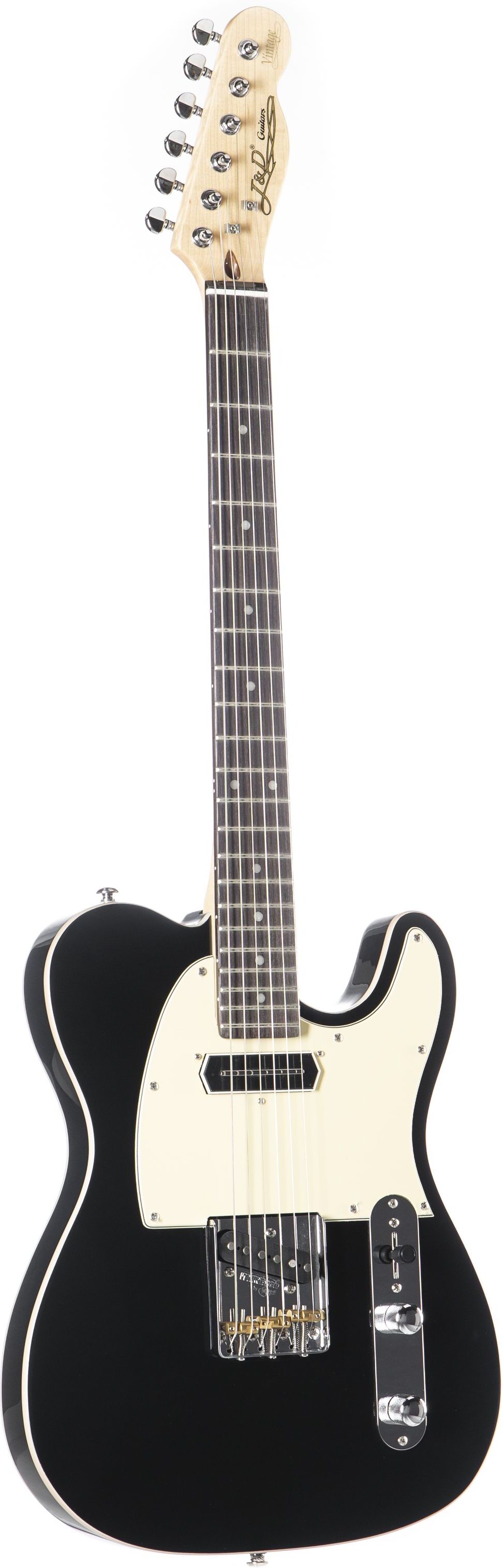 E-Gitarre TL CC Custom Black J & D Für Anfänger