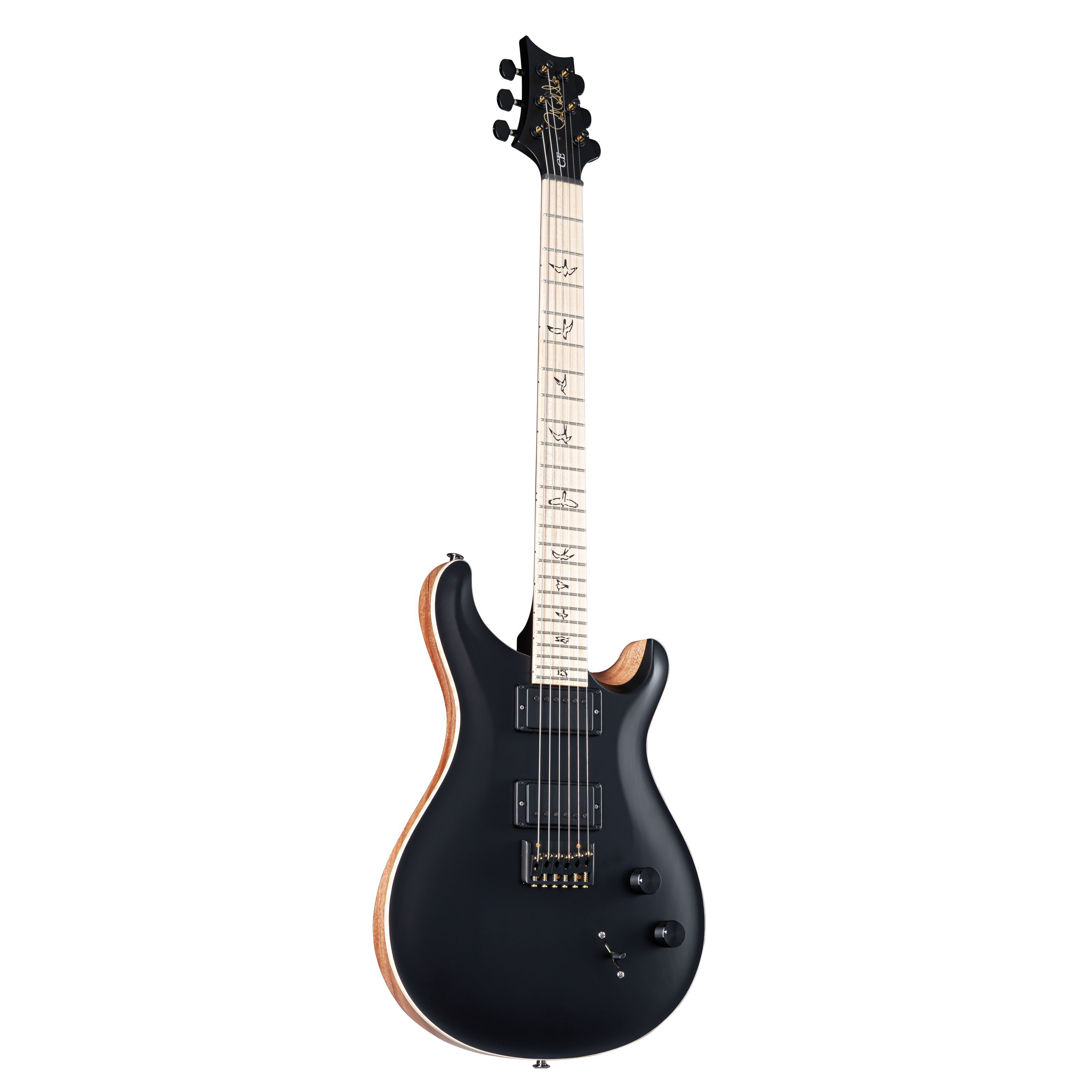 PRS Dustie Waring CE24 Hardtail Black Top Limited Edition - Custom E-Gitarre