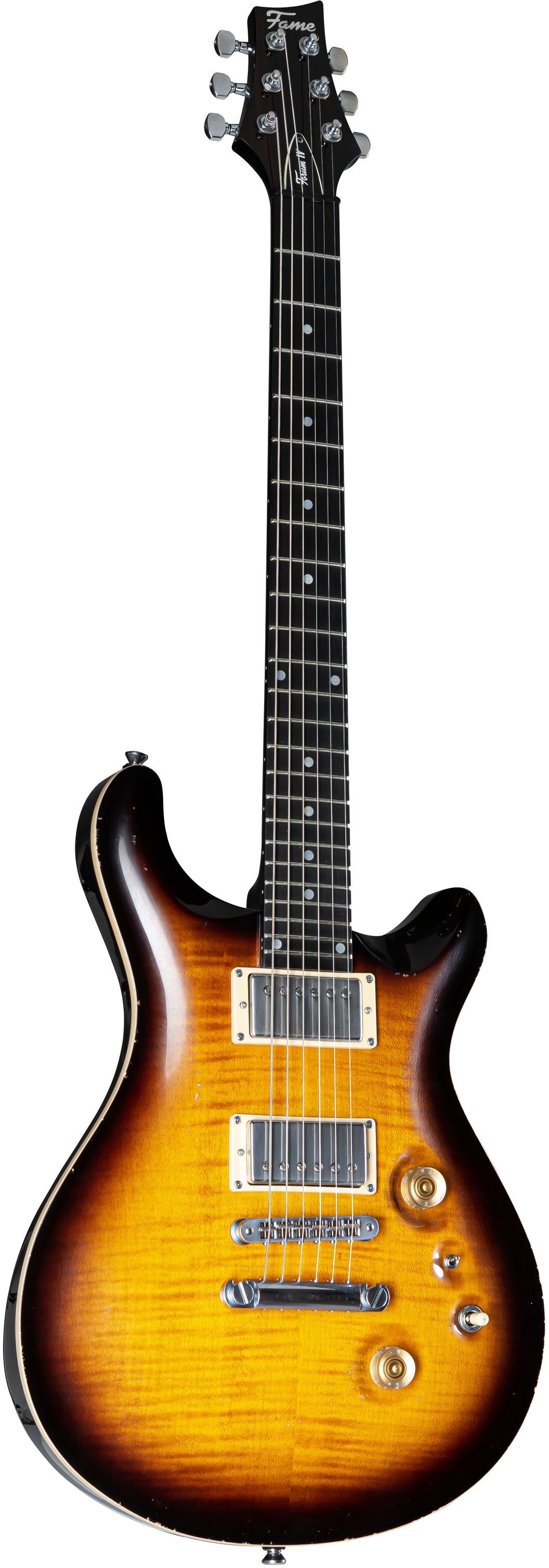 Fame Forum IV Classic Aged Tobacco Sunburst #23051298 - E-Gitarre