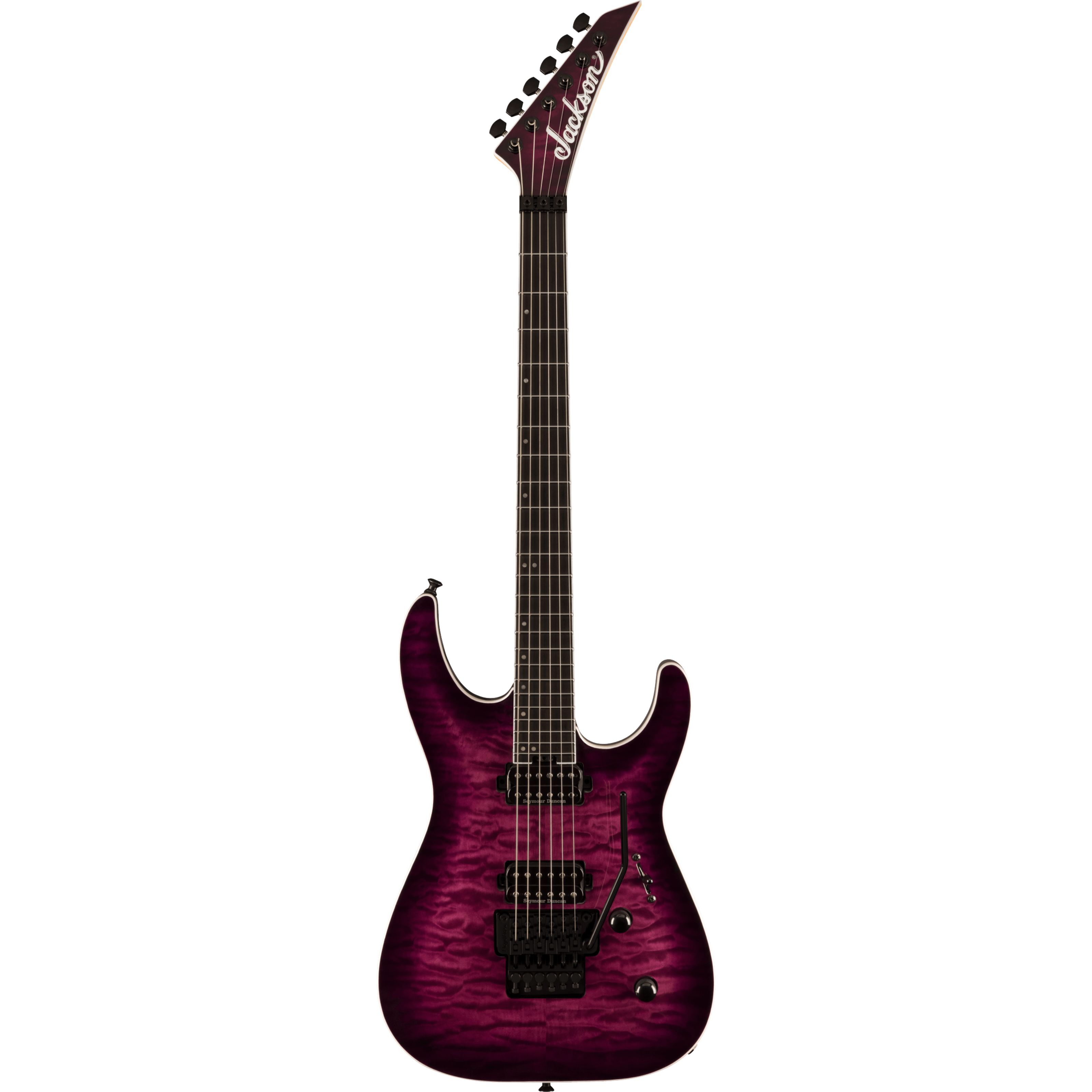 Jackson Pro Plus Dinky DKAQ Transparent Purple Burst - E-Gitarre