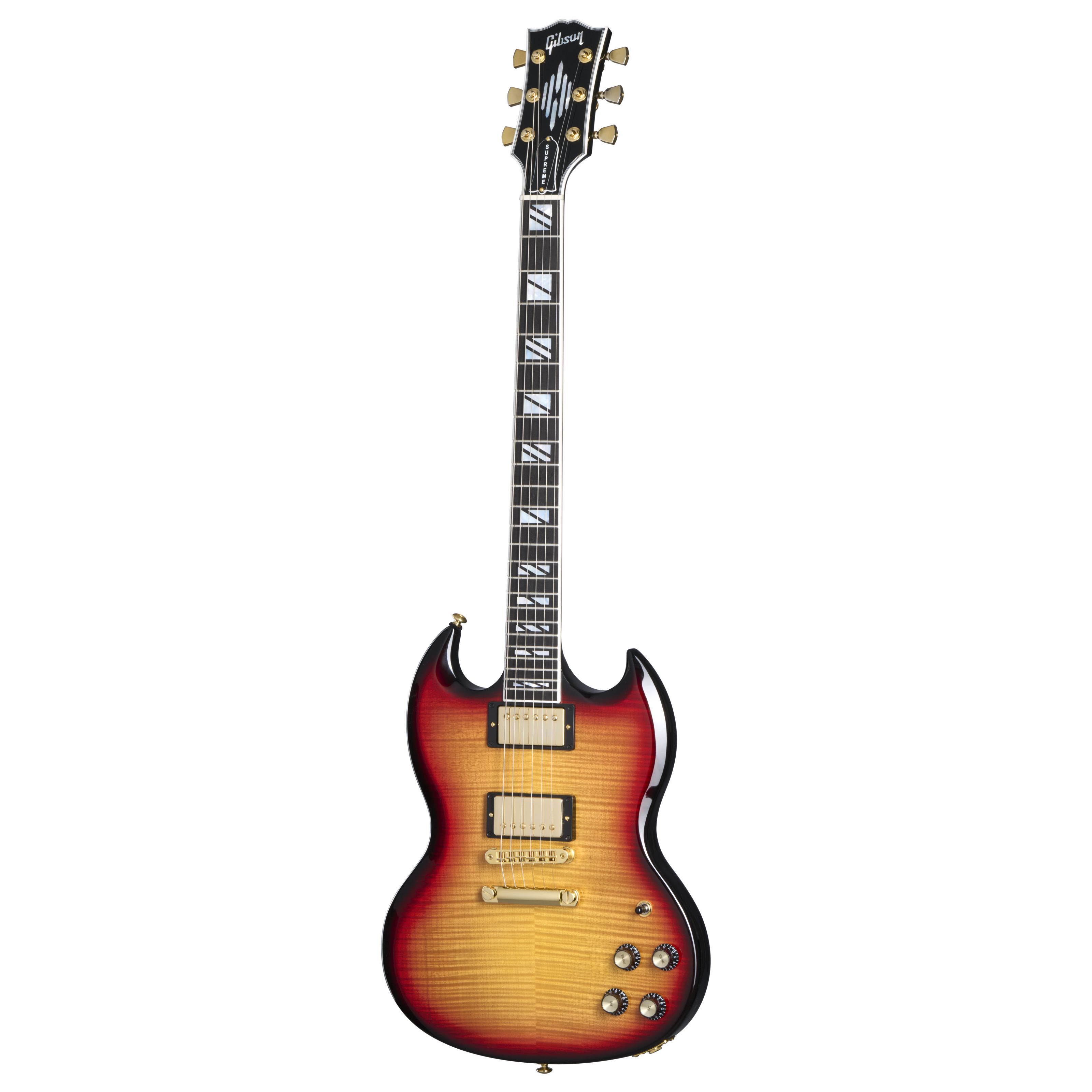 Gibson SG Supreme Fireburst - Double Cut E-Gitarre