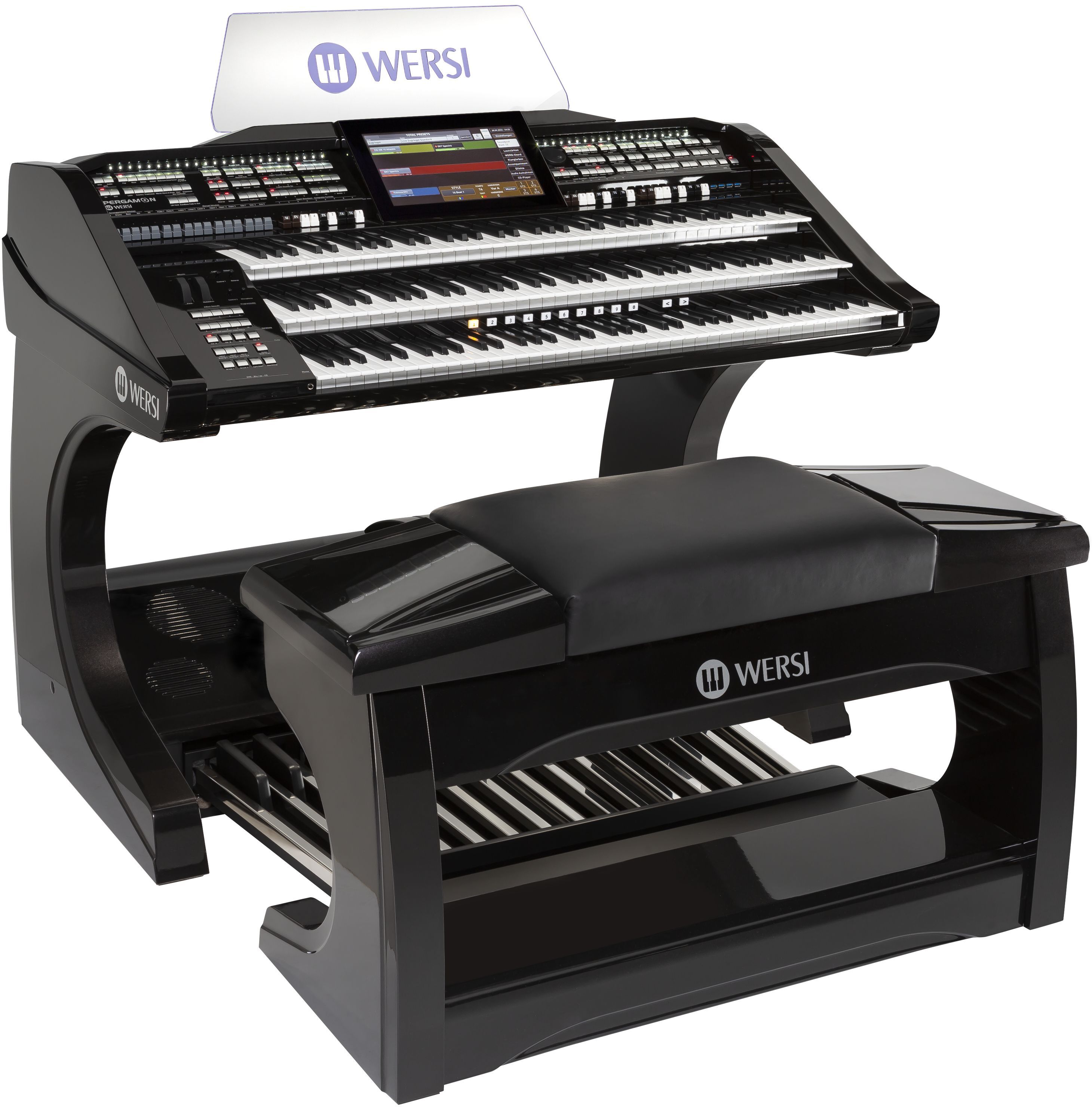 Wersi SONIC Orgel PERGAMON OAX1000LS Schwarz Metallic - Elektronische Orgel