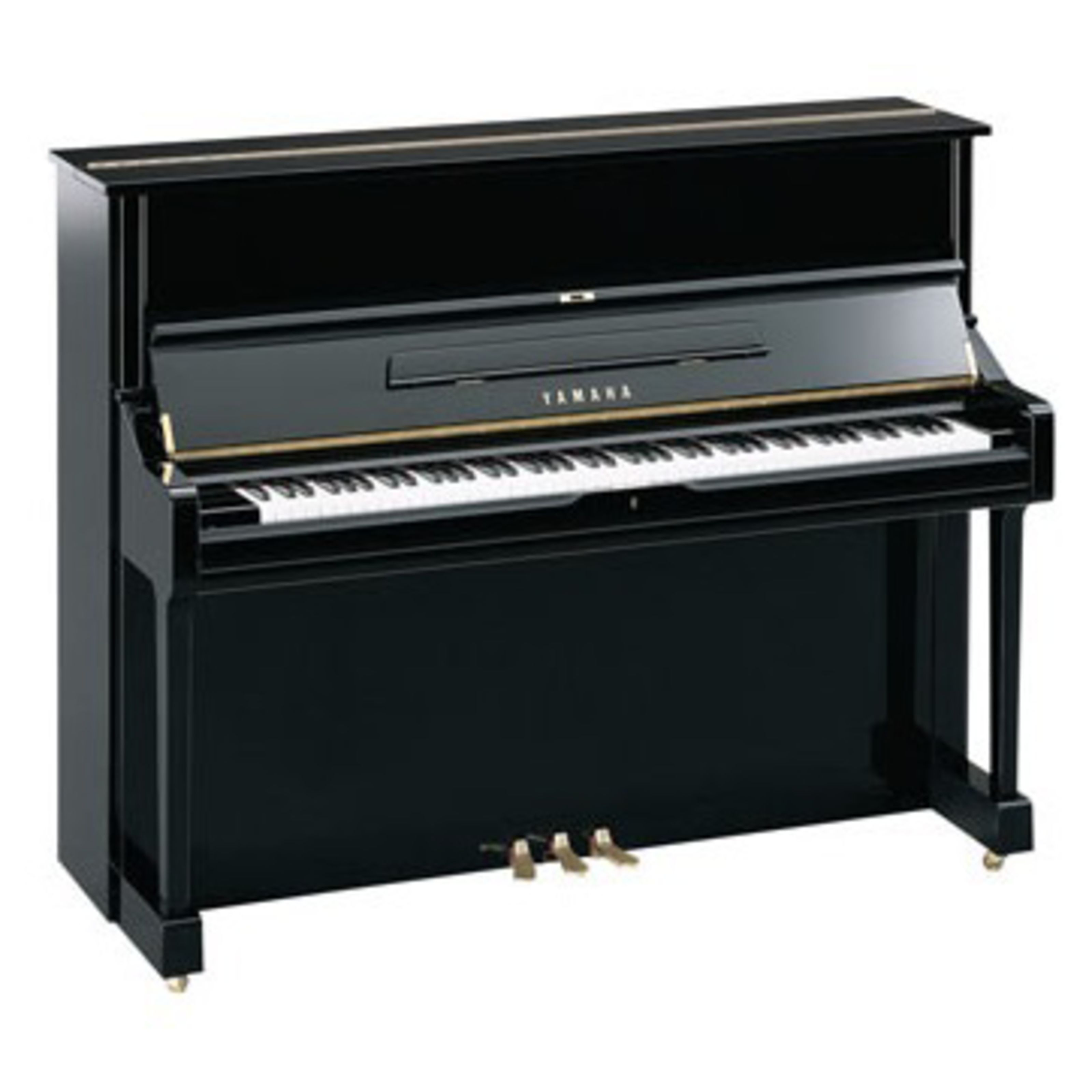 Yamaha U10BL Bj. '89 schw. pol., 121cm - Gebraucht Klavier