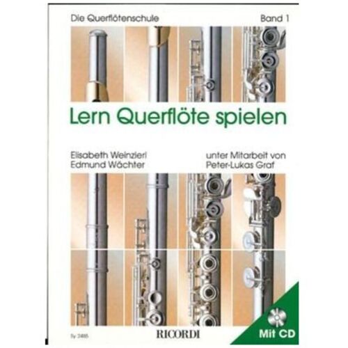 Ricordi Lern Querflöte spielen 1 Weinzierl/Wächter, Schule/CD - Schulwerk für Querflöten