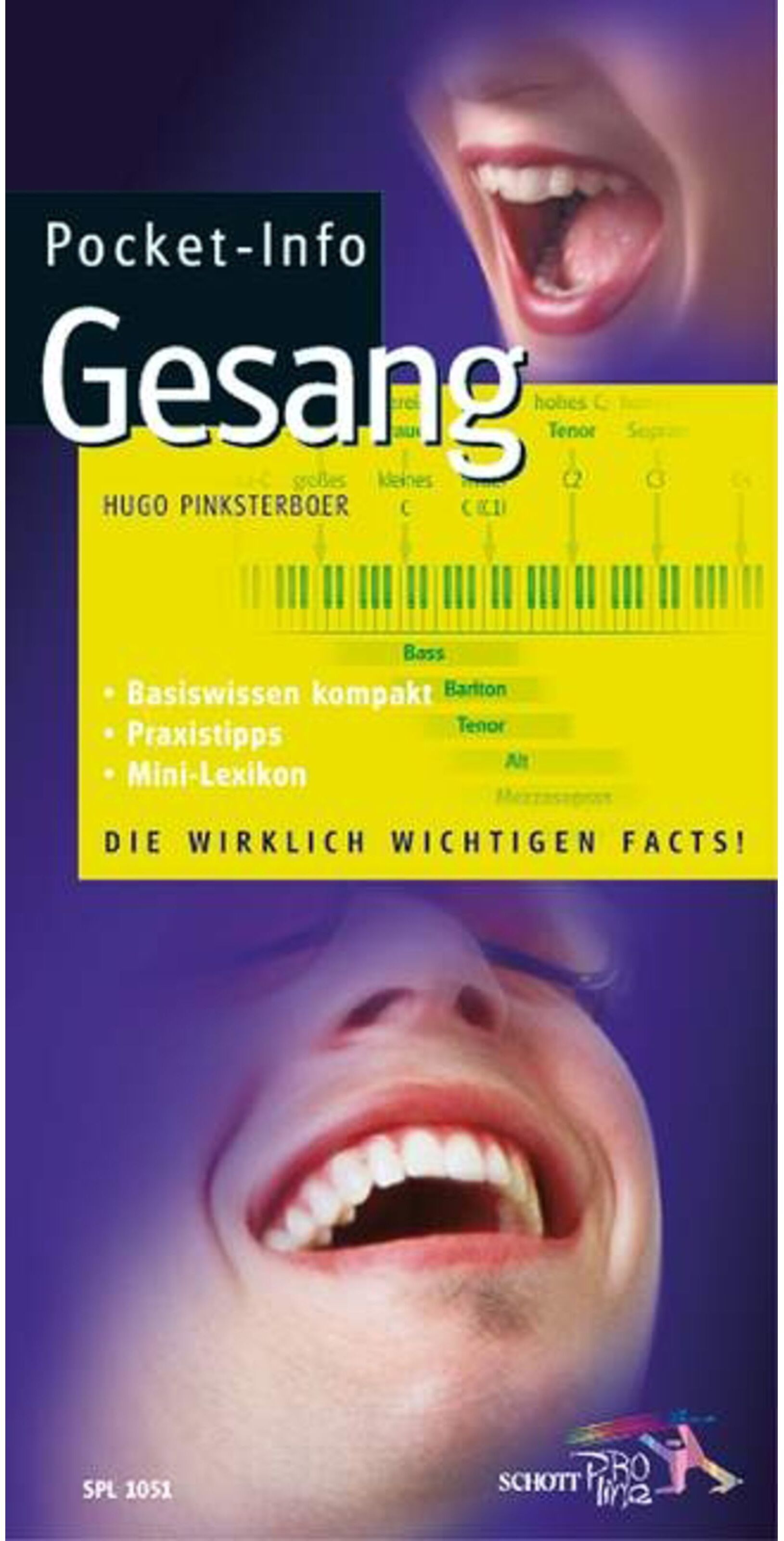 Schott Music Pocket-Info Gesang Basiswissen im Mini-Lexikon - Fachbuch für Gesang