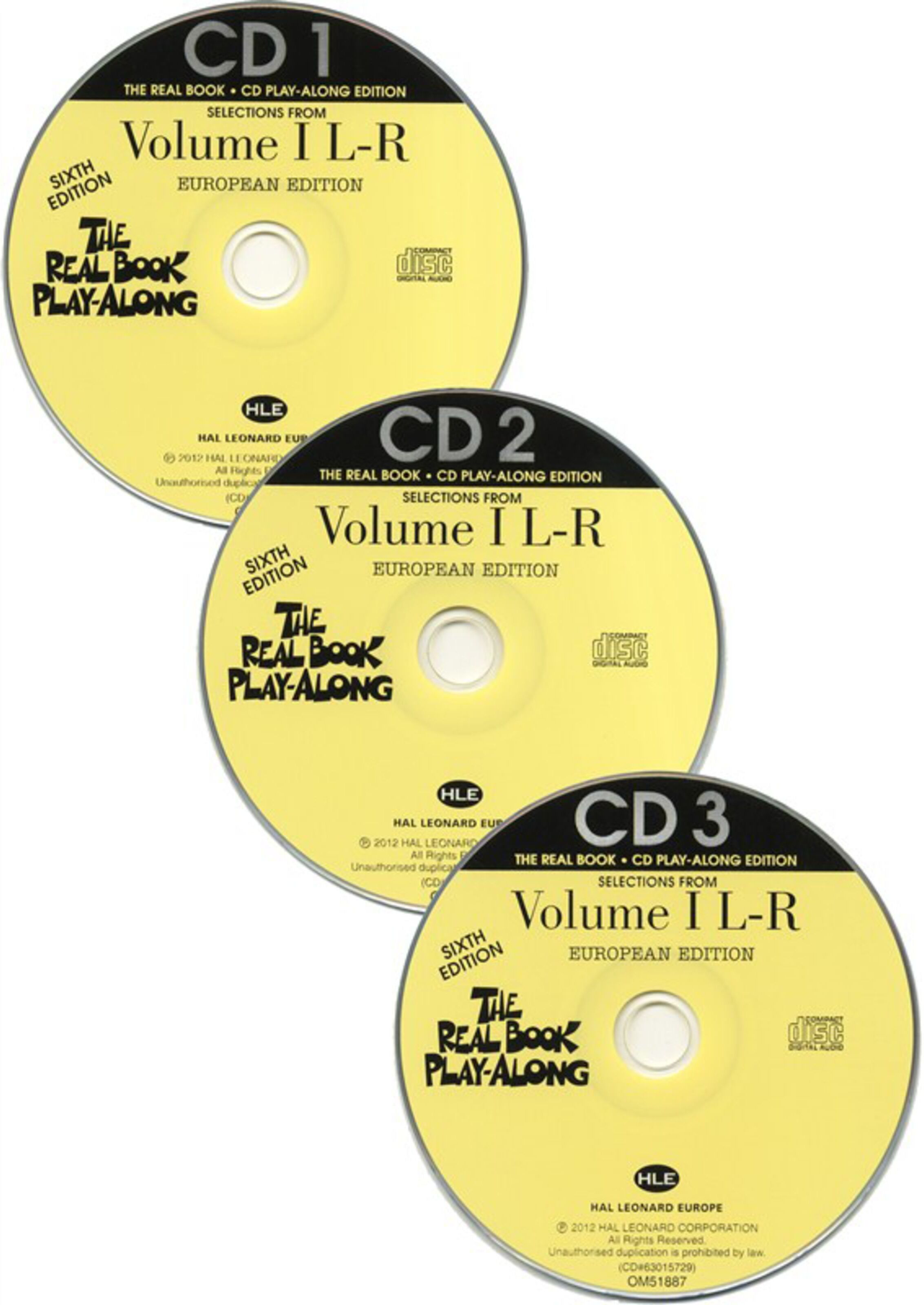 Hal Leonard The Real Book Playalong L-R Sixth Edition - Vol.1, 3 CDs - DVD