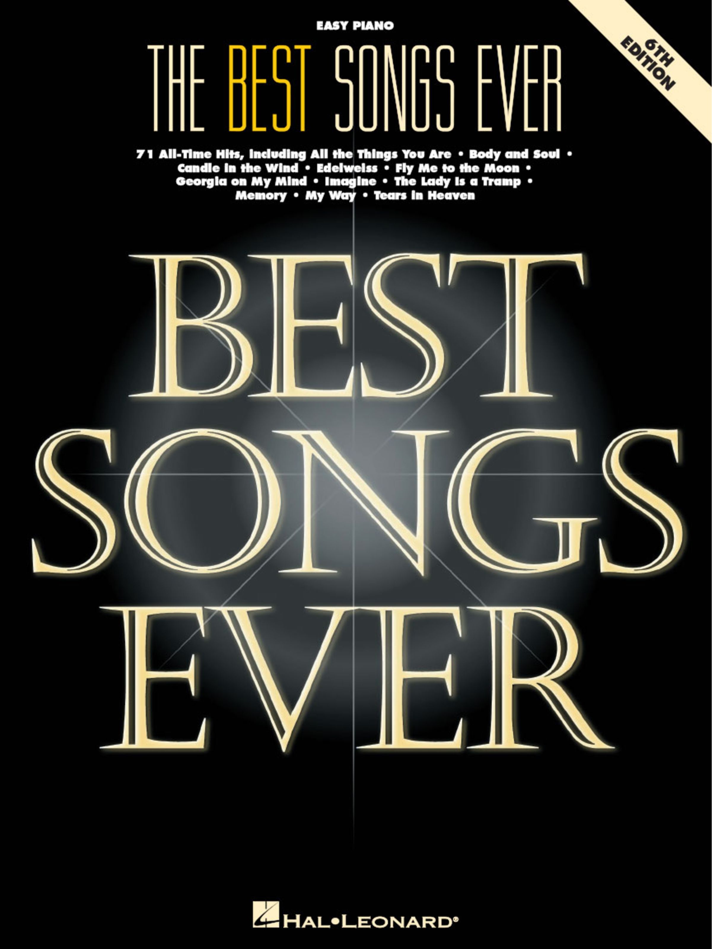 Hal Leonard The Best Songs Ever - 6th Edition - Songbook