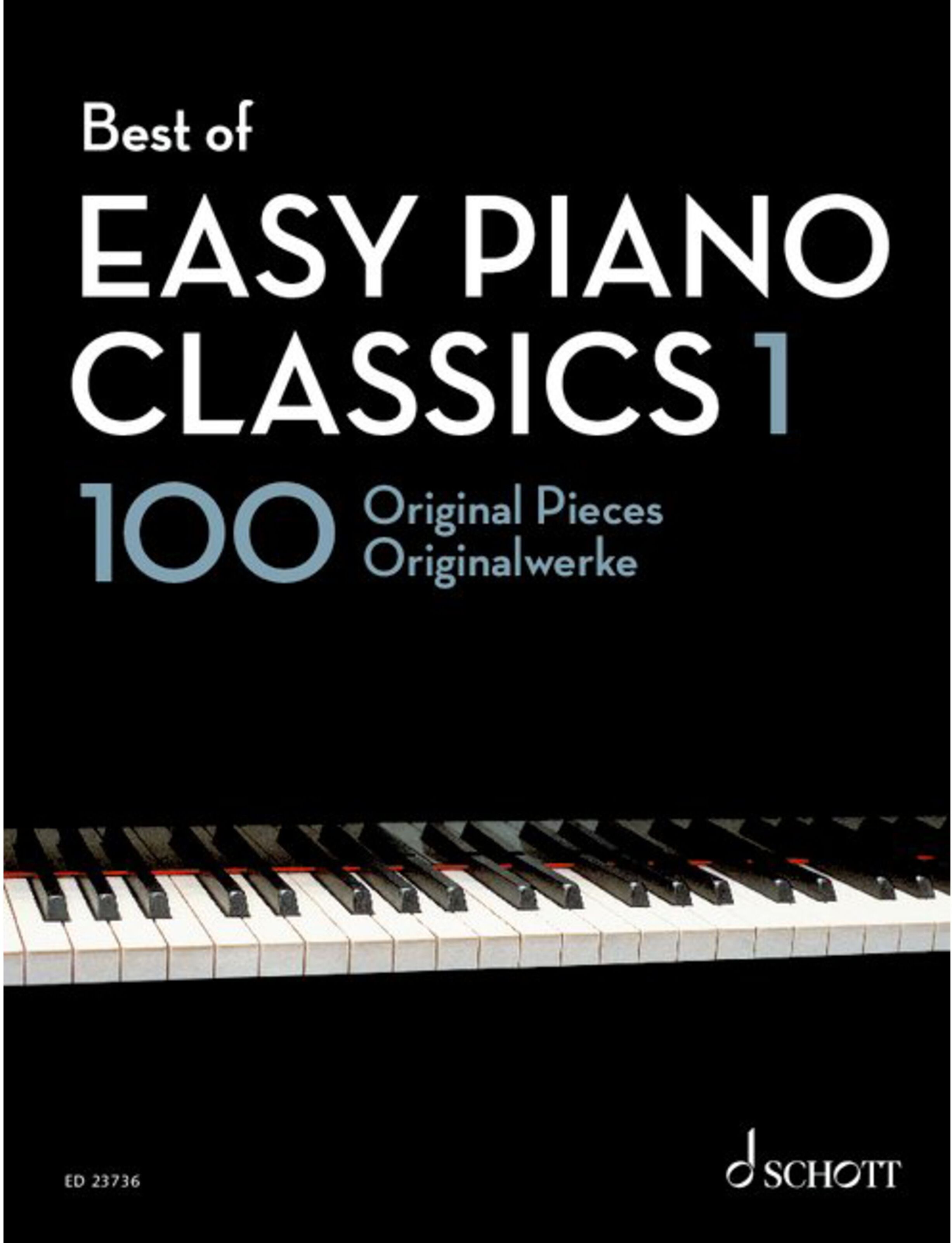 Schott Music Best of Easy Piano Classics 1 - Noten Sammlung für Tasteninstrumente