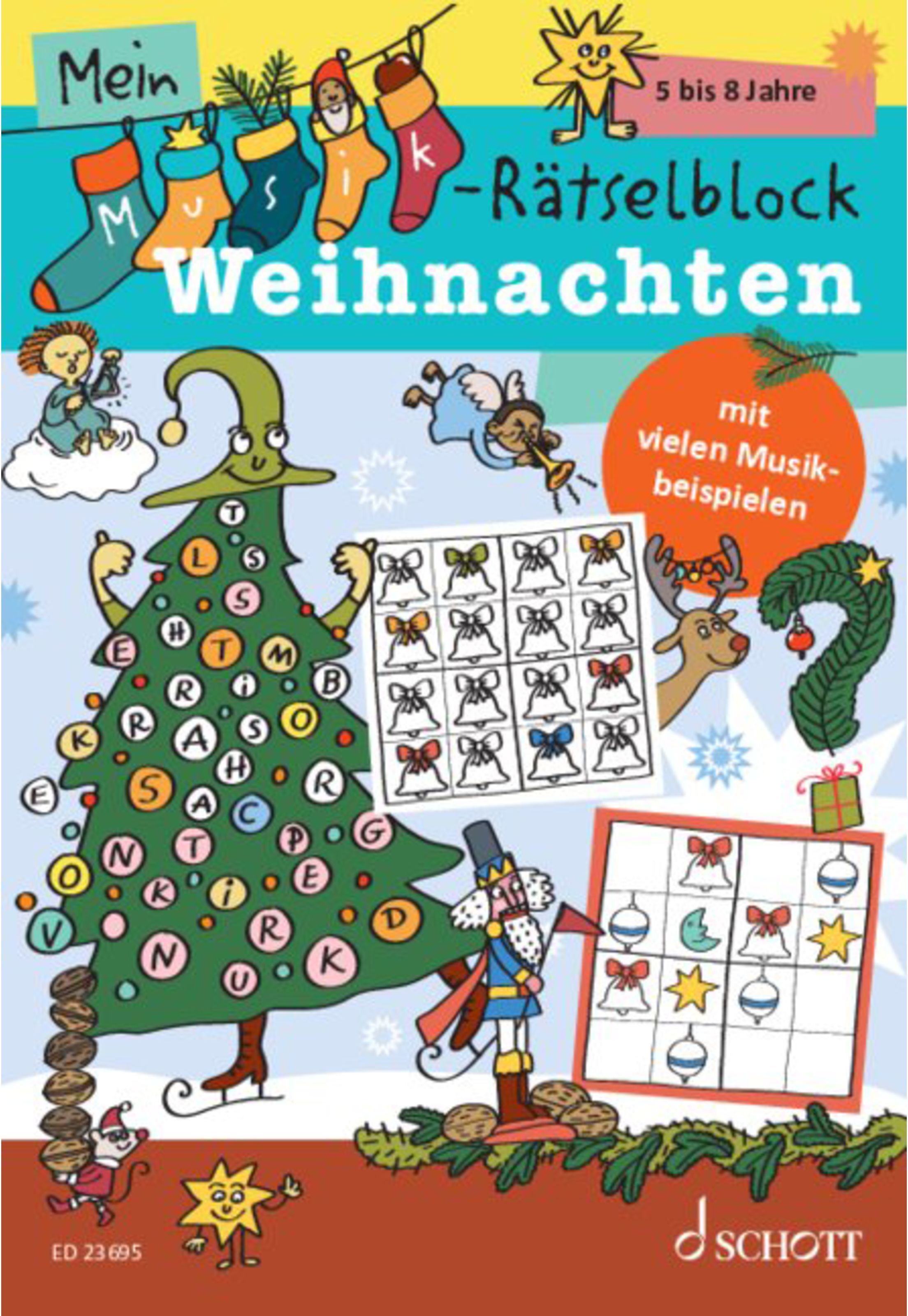 Schott Music Mein Musik-Rätselblock - Weihnachten - Musikspiel Fachbuch