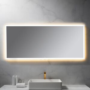 neoro n50 Metal Touch Lichtspiegel B: 160 cm, mit umlaufender Beleuchtung, direkt + indirekt, BN0031MI,