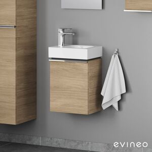 evineo ineo4 Unterschrank B: 37 cm, 1 Tür rechts, mit Griff, für Geberit iCon Handwaschbecken,, BE0216OA,