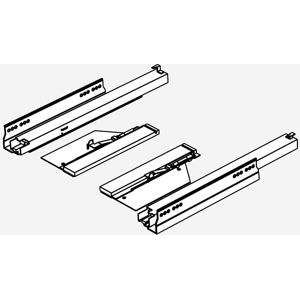 neoro n50 Auszugsschienen-Set mit Tip-on-Technik für Unterschrank B: 120, 140, 160 cm (für 1 Auszug), BL000558,