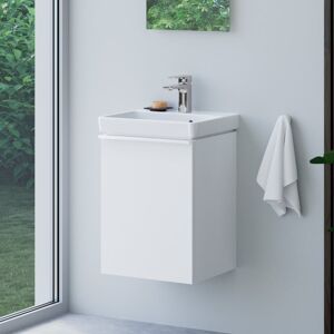 evineo ineo4 Unterschrank B: 43 cm, 1 Tür rechts, mit Griff, für Villeroy & Boch Avento Handwaschbecken,, BE0803WM,