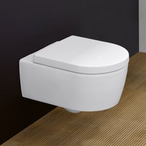 Villeroy & Boch Avento Wand-Tiefspül-WC, DirectFlush, mit WC-Sitz, Combi-Pack, 5656HRRW,