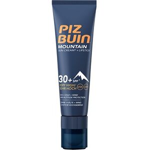 Piz Buin Sonnenpflege Mountain Suncream + Lipstick Sonnencreme LSF 50+ - 20 ml + Lippenpflege LSF 30 - 2,3 ml