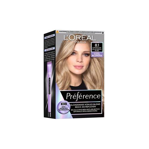 L’Oréal Paris Collection Préférence Cool Blondes Haarfarbe 7.1 Hamburg/Kühles Mittelblond