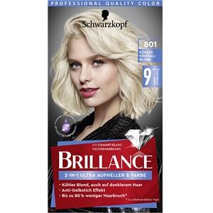 Brillance Haarpflege Coloration 801 Kühlendes kristallblond2-In-1 Ultra Aufheller & Farbe