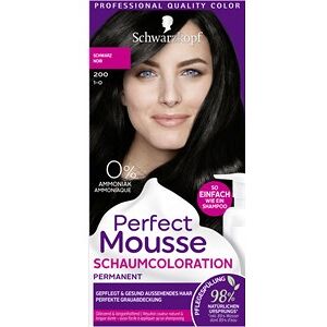 Perfect Mousse Haarpflege Coloration 1-0/200 Schwarz Stufe 3Perfect Mousse Schaum-Coloration