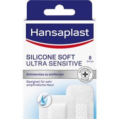 Hansaplast Gesundheit Pflaster Silicone Soft Ultra Sensitive Pflaster 8 Stk.