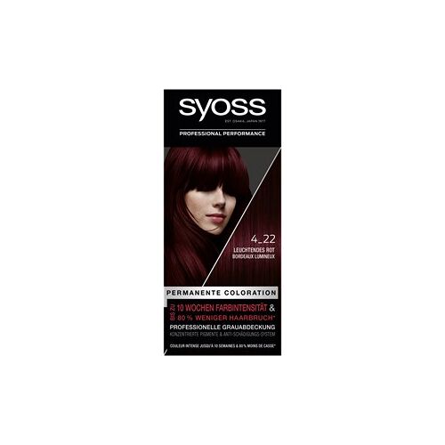 Syoss Colorationen Coloration 4_22 Leuchtendes Rot Stufe 3 Coloration 115 ml
