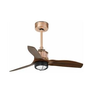 Lorefar (FARO) Faro JUST FAN LED kupfer/holz Deckenventilator 81cm EEK E [A-G]