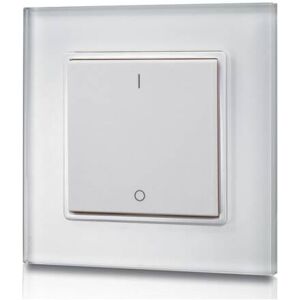 SYNERGY21 LED Stripe Dimmtaster 1fach Wandpanel Sender Glas Funk EOS 05