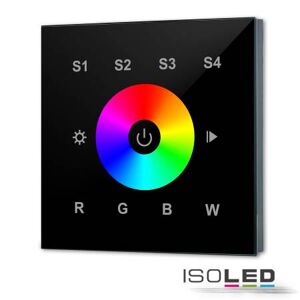Fiai IsoLED DALI DT8 RGB+W 1 Gruppe Einbau-Touch Master-Controller schwarz 100-240V AC...