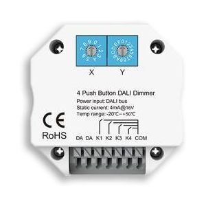 Fiai IsoLED DALI Master-Steuerung für 4 Adressen/Gruppen/Szenen Steuerung via 4...