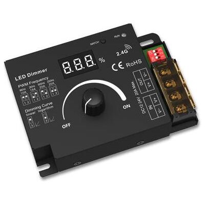 Sys-Pro Dimmer Drehdimmer Funk Mesh Multi PWM 1 Kanal LED Controller 12-24V DC 10-20A Fiai IsoLED 114434 Sys-Pro Dimmer Drehdimmer Funk Mesh Multi PWM 1 Kanal LED Controller 12-24V DC 10-20A Fiai IsoLED 114434
